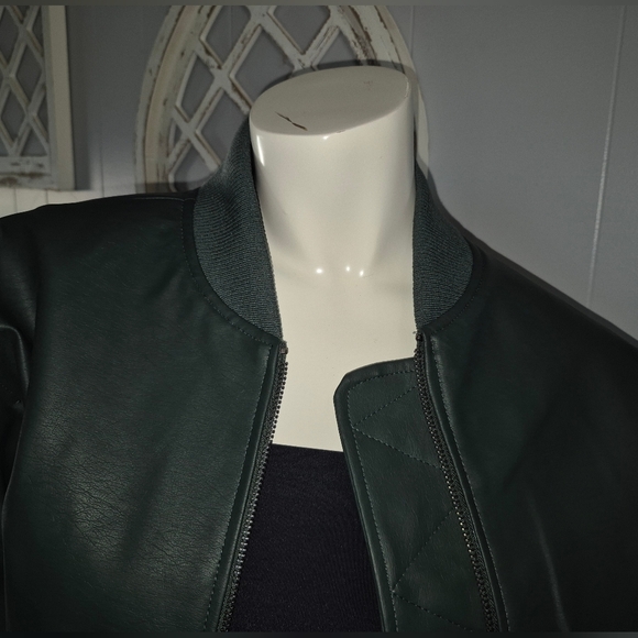 Steve Madden Parker Bomber Green Size Small NWT - Picture 4 of 14